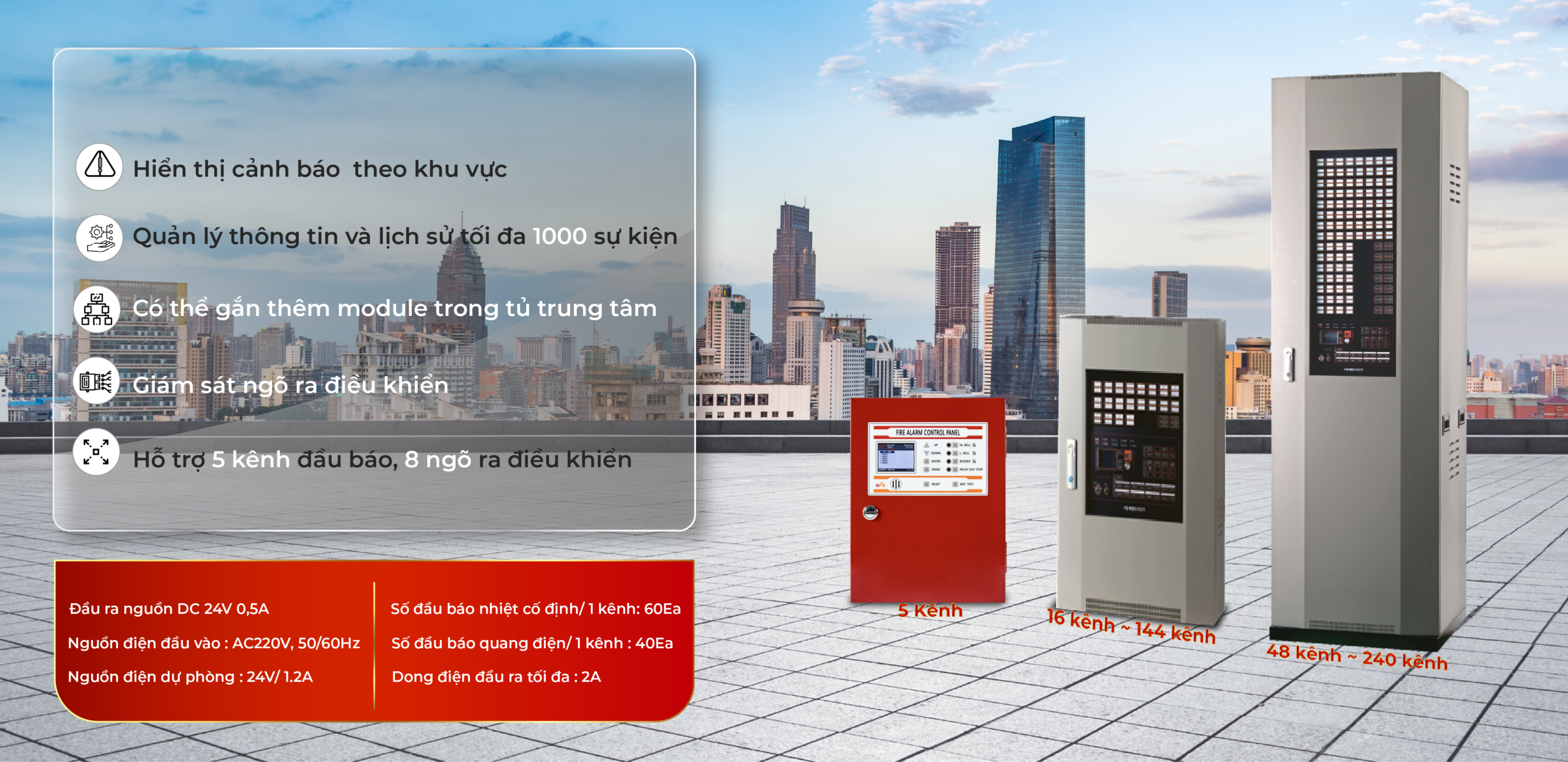 TỦ TRUNG TÂM BÁO CHÁY THƯỜNG